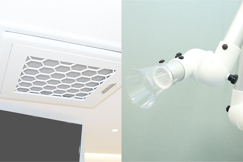 設備紹介04_医療用空気清浄機・口腔外バキューム